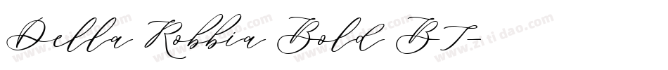 Della Robbia Bold BT字体转换